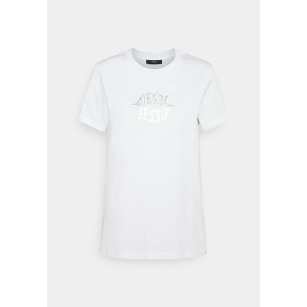 Diesel SILY T-shirt z nadrukiem white DI121D0ET