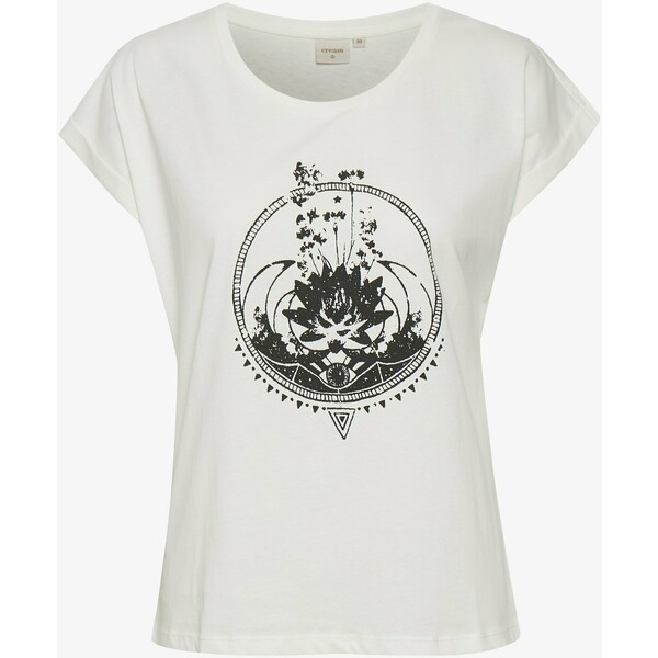 Cream BETA T-shirt z nadrukiem snow white black print CR221D085