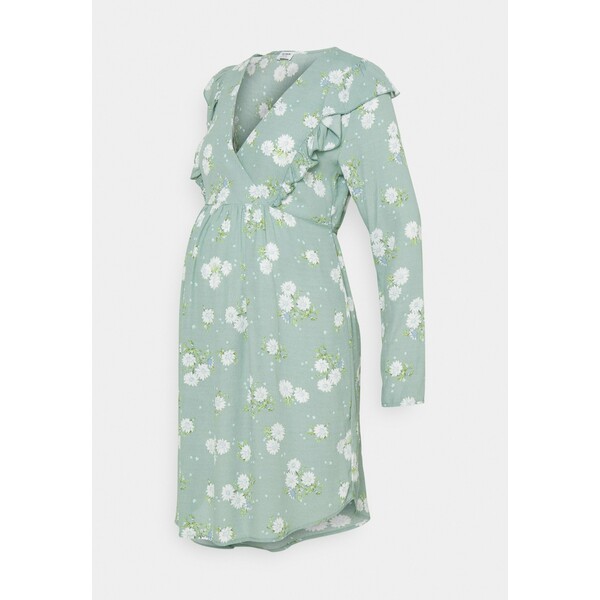 Cotton On CROSS FRONT BABYDOLL DRESS Sukienka letnia lush green C1Q29F00D