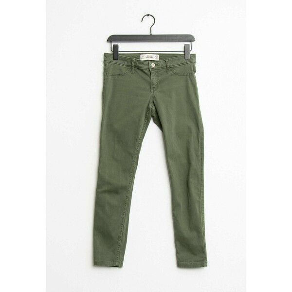 Hollister Co. Spodnie materiałowe green ZIR009L6R