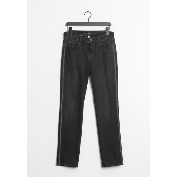 MAC Jeans Jeansy Straight Leg black ZIR0096UV
