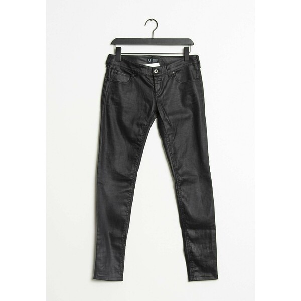 Armani Jeans Jeansy Straight Leg black ZIR005DHD