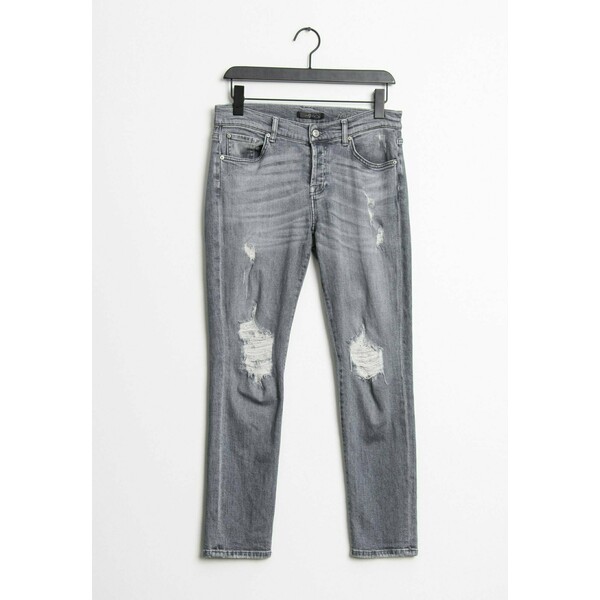 7 for all mankind Jeansy Straight Leg grey ZIR005O54