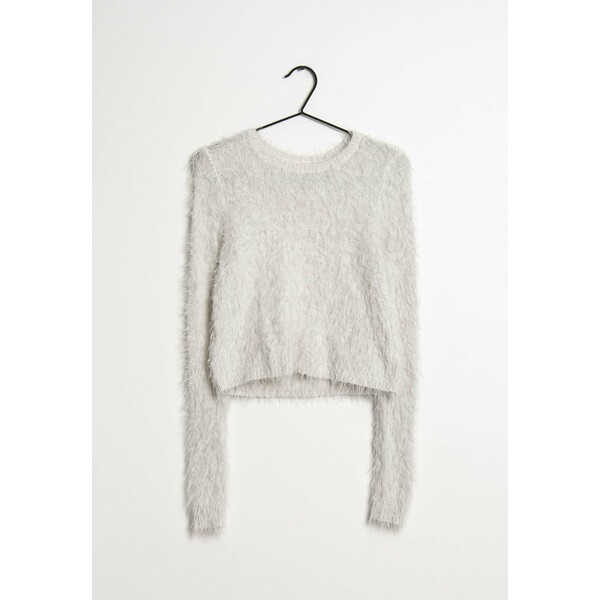 Abercrombie & Fitch Sweter white ZIR002QF5