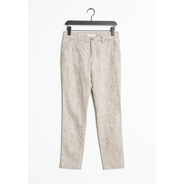 MAC Jeans Spodnie materiałowe beige ZIR002WA9