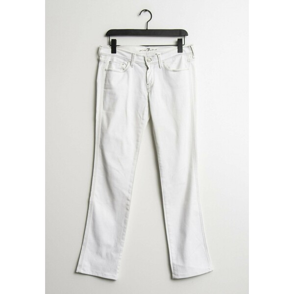 7 for all mankind Jeansy Straight Leg white ZIR006PQS