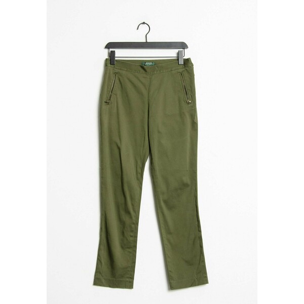 Lauren Ralph Lauren Spodnie materiałowe green ZIR004D03
