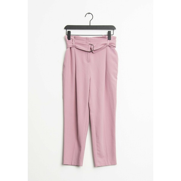 Topshop Spodnie materiałowe pink ZIR00547V