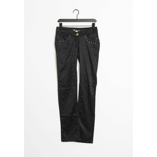 Just Cavalli Spodnie materiałowe black ZIR005D48