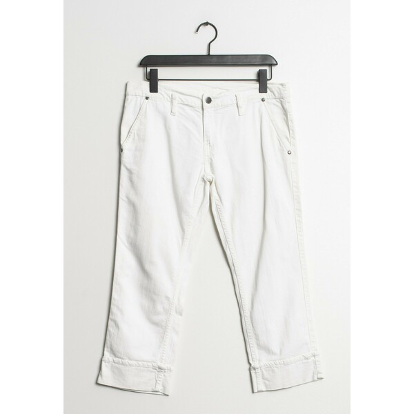 Trussardi Jeans Jeansy Relaxed Fit white ZIR0092LY