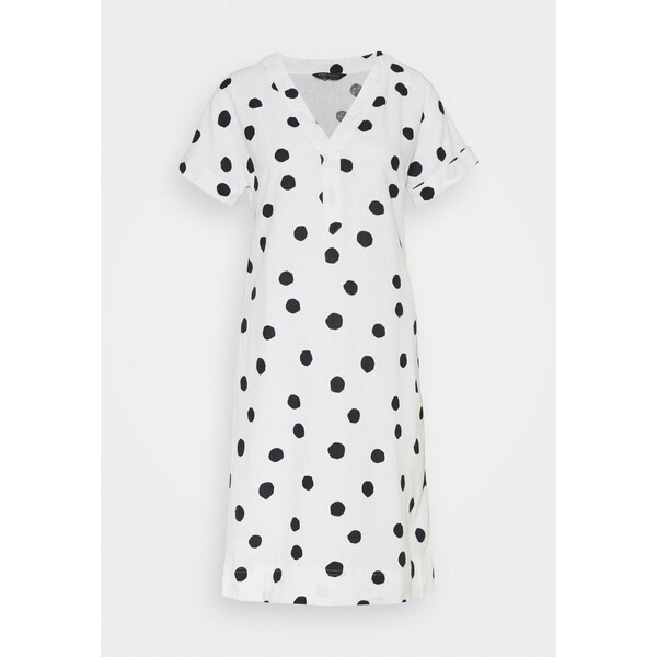 Marks & Spencer London SPOT SHIFT Sukienka letnia off-white QM421C03S