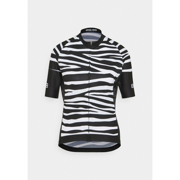 8848 Altitude ELLA BIKE JUNGLE T-shirt z nadrukiem zebra black 88041D00B