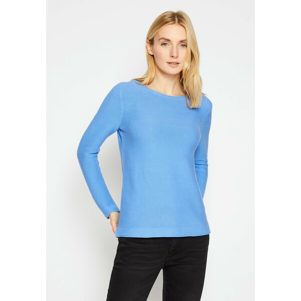 TOM TAILOR SWEATER NEW OTTOMAN Sweter soft charming blue TO221I0IQ