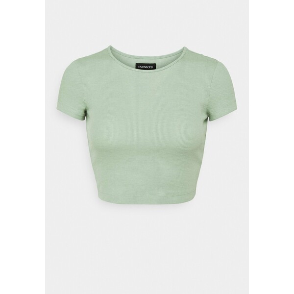 Even&Odd Petite T-shirt basic mottled light green EVF21D02X