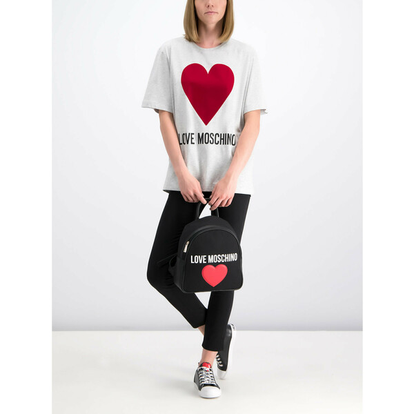 LOVE MOSCHINO T-Shirt W4F8721M 3517 Szary Oversize