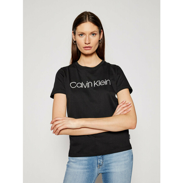 Calvin Klein T-Shirt Core Logo K20K202018 Czarny Regular Fit