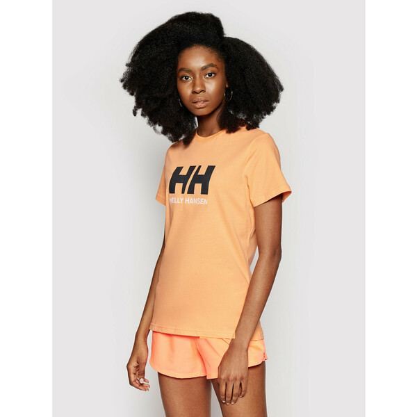 Helly Hansen T-Shirt Logo 34112 Pomarańczowy Classic Fit