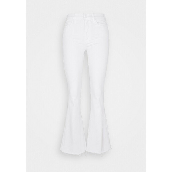 Mother THE WEEKENDER FRAY Jeansy Dzwony white MH321N050