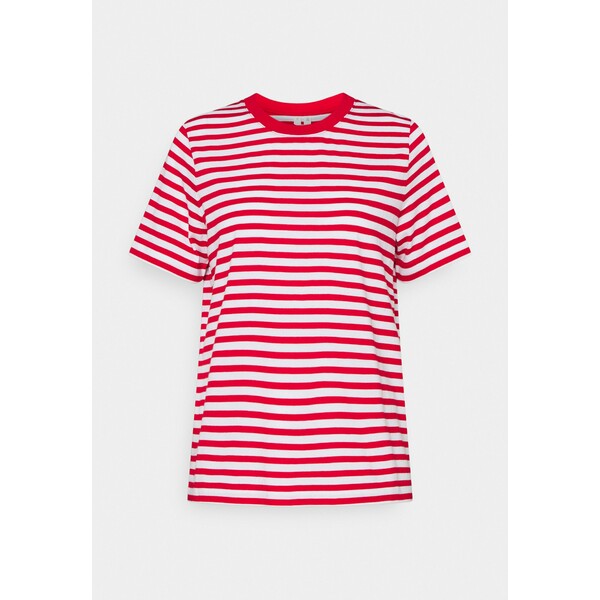 ARKET T-shirt z nadrukiem red/white ARU21D000