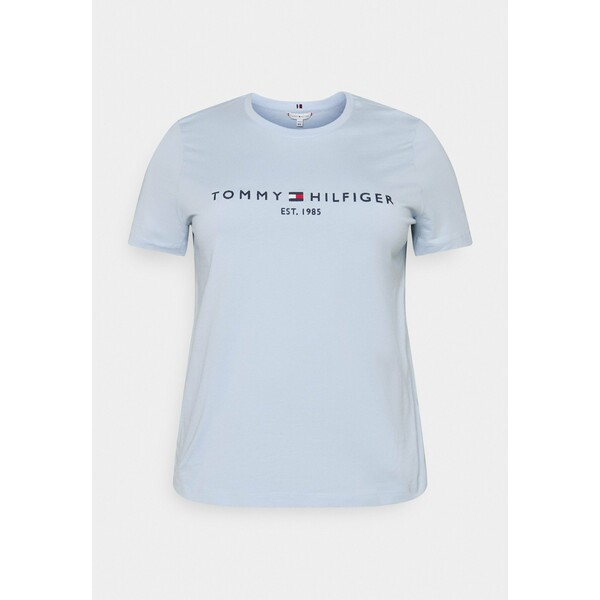 Tommy Hilfiger Curve TEE T-shirt z nadrukiem breezy blue TOY21D00K