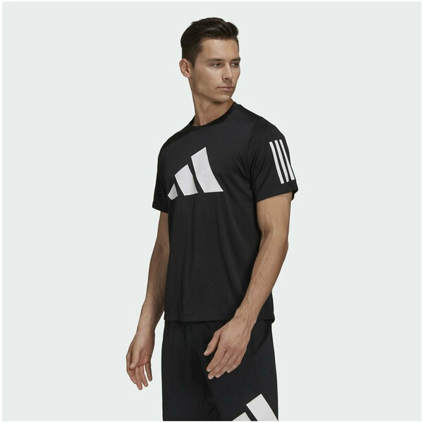 adidas Performance T-shirt z nadrukiem black AD542D3D6-Q11