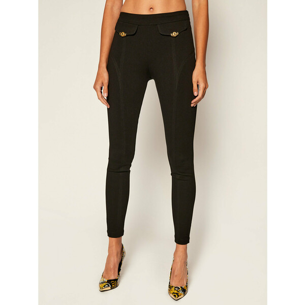 Versace Jeans Couture Spodnie materiałowe D5HZB165 Czarny Slim Fit