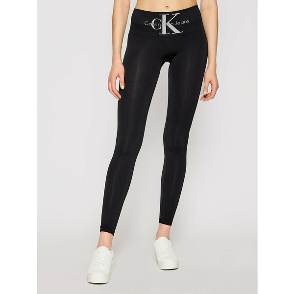 Calvin Klein Jeans Legginsy 100001871 Czarny Slim Fit