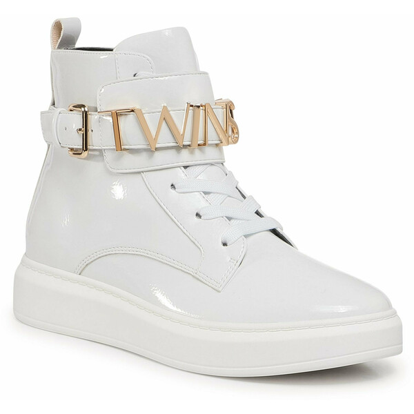 TwinSet Sneakersy Sneaker 202TCP030 Biały