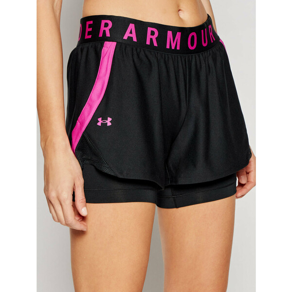 Under Armour Szorty sportowe Play Up 2in1 1351981 Czarny Loose Fit