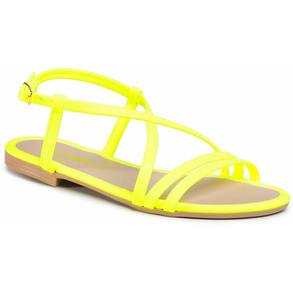My Twin Sandały Sandalo 201MCT010 Żółty