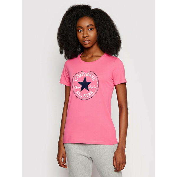 Converse T-Shirt Chuck Taylor Patch Nova 10017759 Różowy Standard Fit
