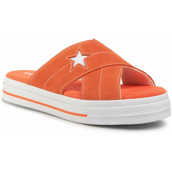 Converse Klapki One Star Sandal Slip 564146C Pomarańczowy