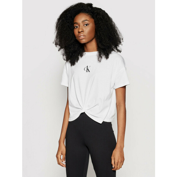Calvin Klein Swimwear T-Shirt KW0KW01366 Biały Regular Fit