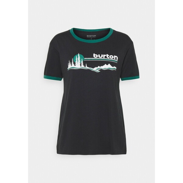 Burton CARLOW TEE T-shirt z nadrukiem true black B1741D010