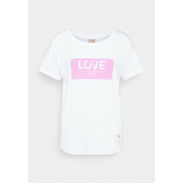 Mos Mosh CHÉRIE TEE T-shirt z nadrukiem bubble pink MX921D01P