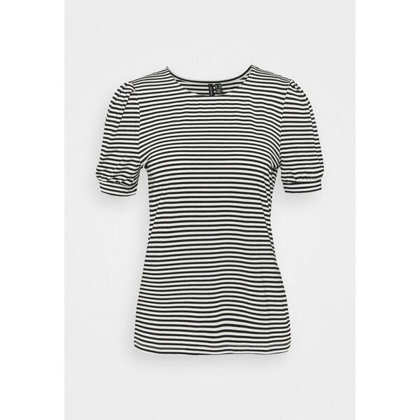 Vero Moda Tall VMKATE T-shirt z nadrukiem black/white VEB21D01Z