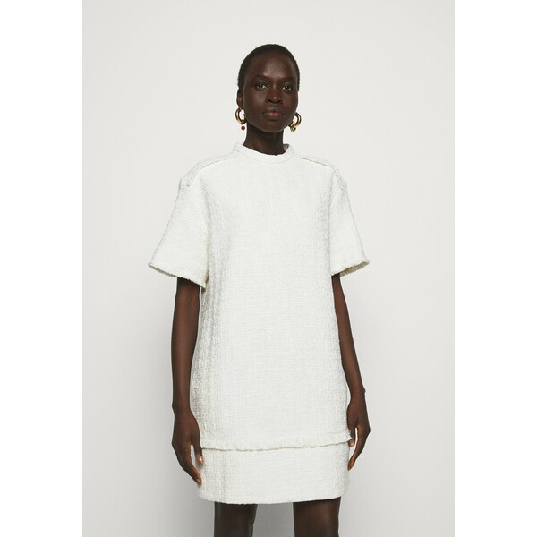 Proenza Schouler White Label TEXTURED DRESS Sukienka letnia white PQ421C00W