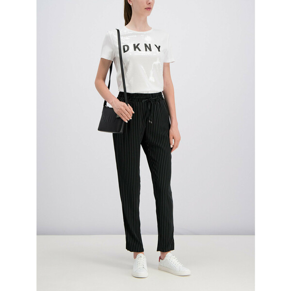 DKNY Spodnie materiałowe P9BKEAQY Czarny Regular Fit