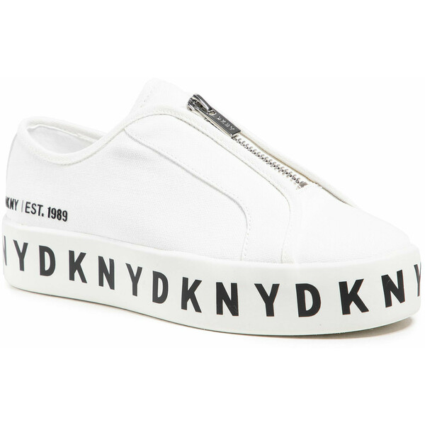 DKNY Sneakersy Bella-Zip Up Sneak K1144591 Biały