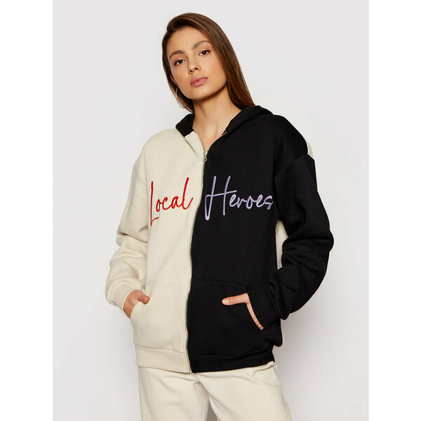 Local Heroes Bluza Half Naked Zip SS21S0005 Beżowy Regular Fit