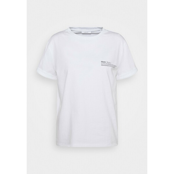 Opus SERZ BLOOM T-shirt z nadrukiem white PC721D0DZ