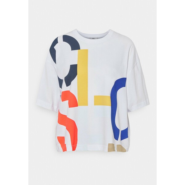 CLOSED WOMEN´S T-shirt z nadrukiem white CL321D02R
