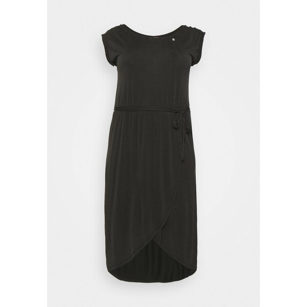 Ragwear Plus ETHANY Sukienka z dżerseju black RAC21C00O-Q11