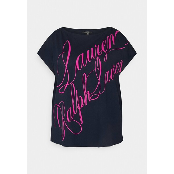 Lauren Ralph Lauren Woman GRIETA T-shirt z nadrukiem french navy L0S21D01L