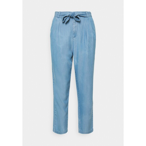 Vero Moda Curve VMMIA LOOSE TIE PANT Spodnie materiałowe light blue denim VEE21A02F