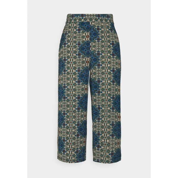 Vero Moda VMSAGA CULOTTE PANT Spodnie materiałowe birch/esmeralda VE121A11M