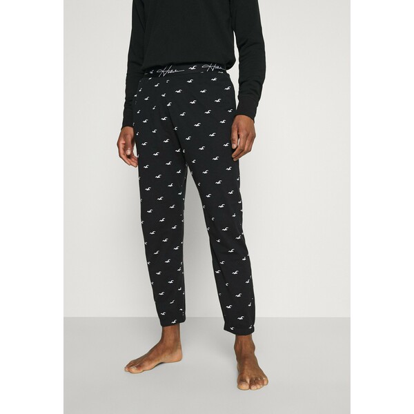 Hollister Co. LOUNGE BOTTOM JOGGERS Spodnie od piżamy black H0482L009