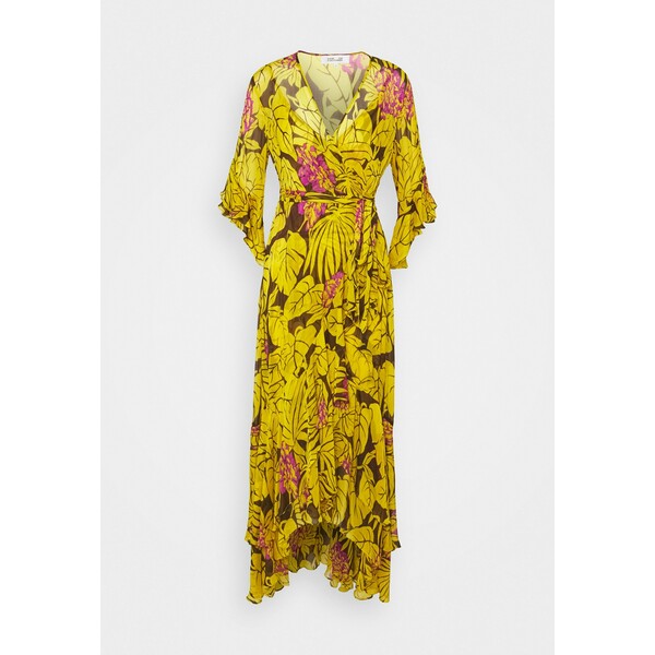 Diane von Furstenberg JEAN Długa sukienka yellow DF221C08Q