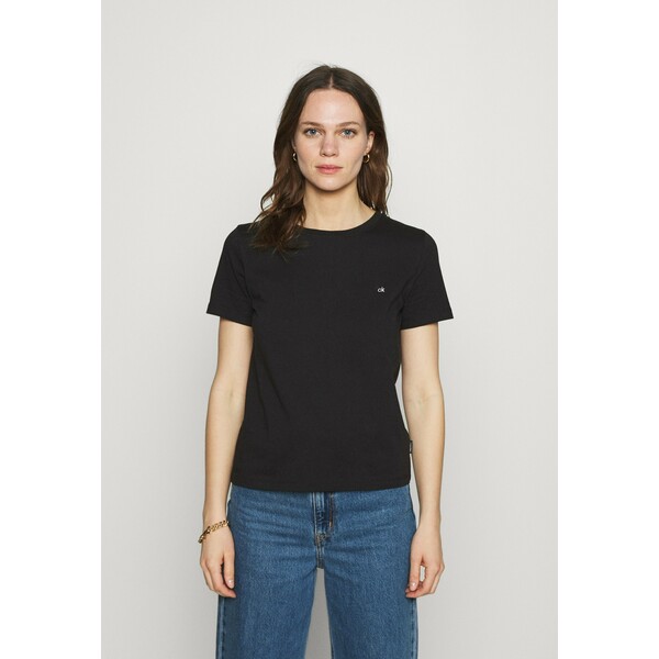 Calvin Klein SMALL CNECK T-shirt basic black 6CA21D036