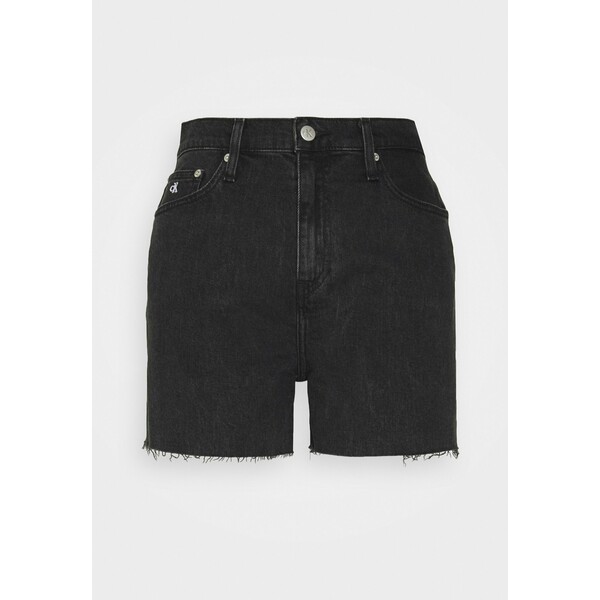 Calvin Klein Jeans MOM SHORT Szorty jeansowe denim black C1821S01A